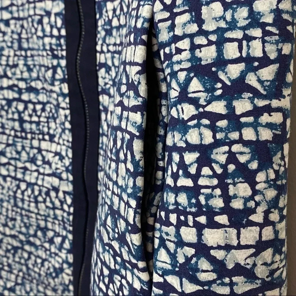 Tory Burch Geometric Print Zip Front Ponte Dress